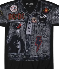 Outlet AC/DC Jacket Black T-Shirt T-Shirt | Ac-Dc