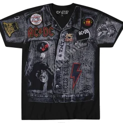 Outlet AC/DC Jacket Black T-Shirt T-Shirt | Ac-Dc