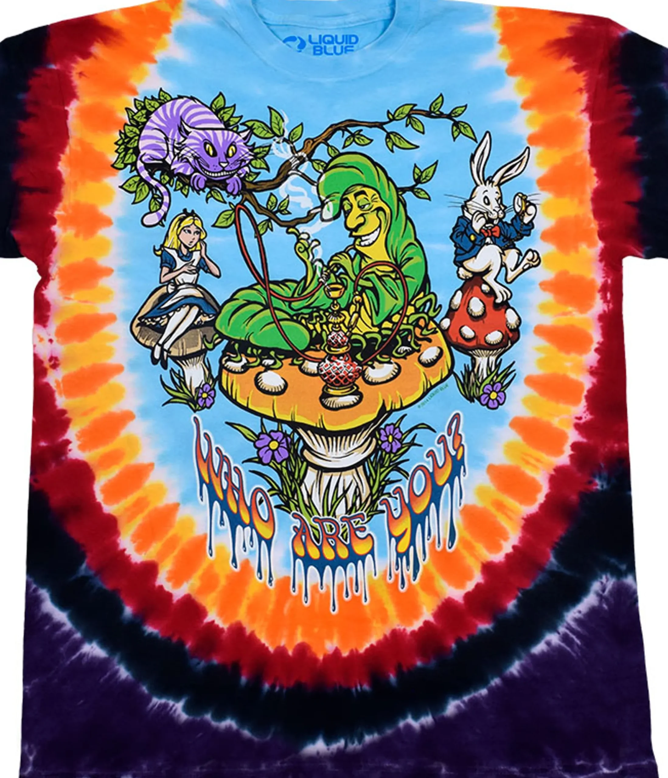 Best All Mad Here Tie-Dye T-Shirt T-Shirt | Light Fantasy