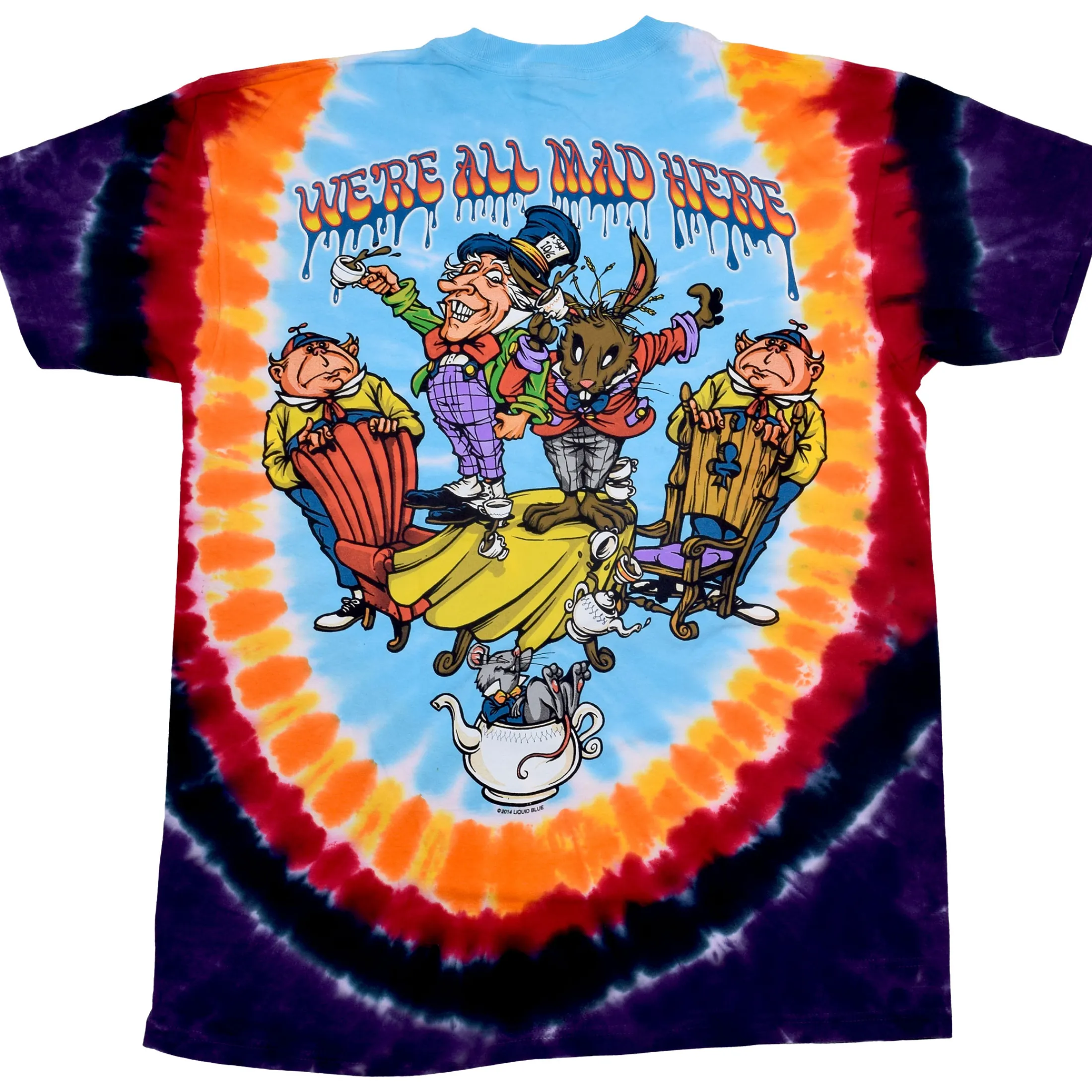 Best All Mad Here Tie-Dye T-Shirt T-Shirt | Light Fantasy