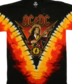 Sale Angus Lightning Tie-Dye T-Shirt T-Shirt | Ac-Dc