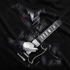 Clearance Angus Young Black T-Shirt T-Shirt | Ac-Dc