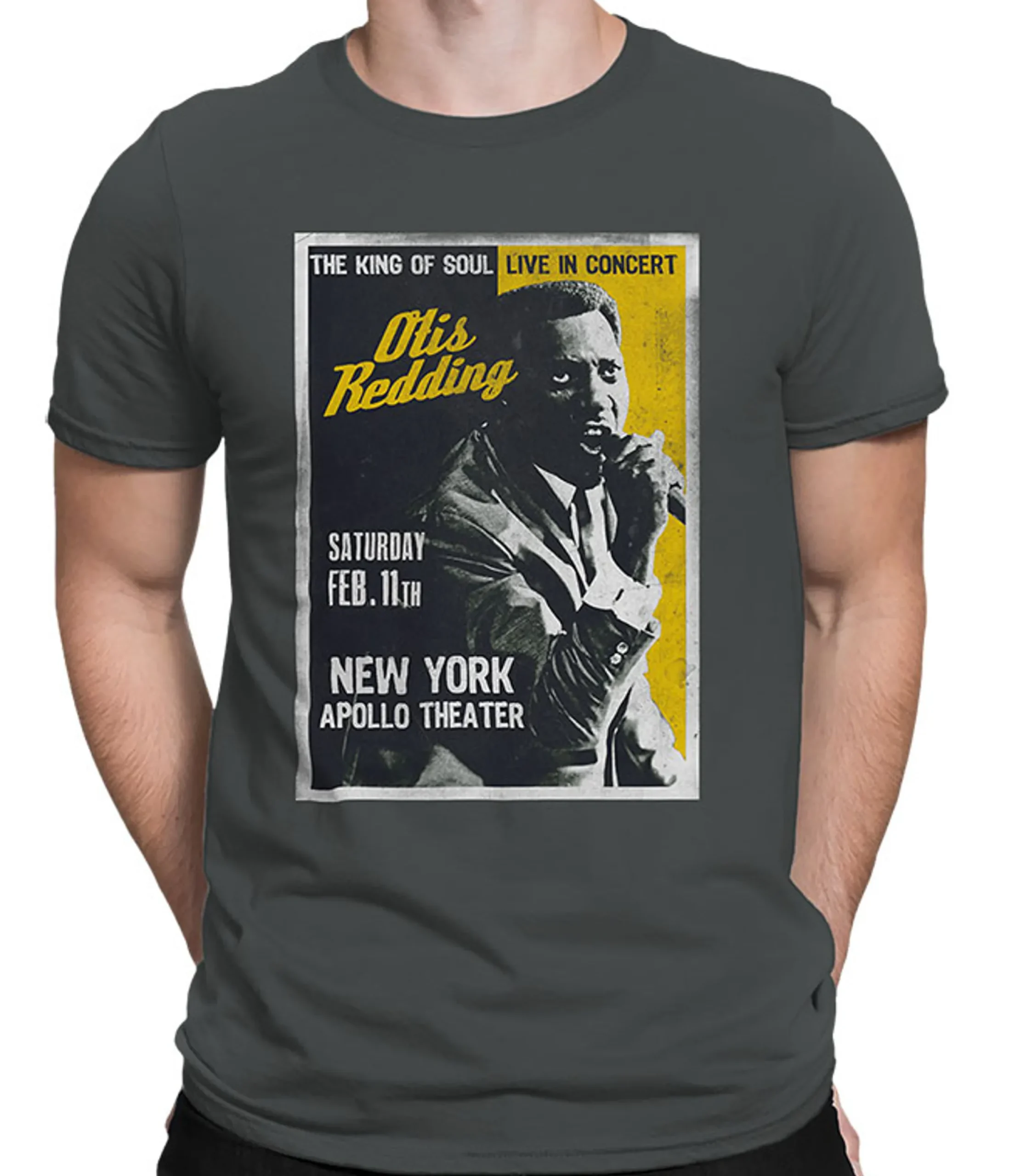 Discount Apollo Theatre Grey Athletic T-Shirt Athletic T-Shirt | Otis Redding
