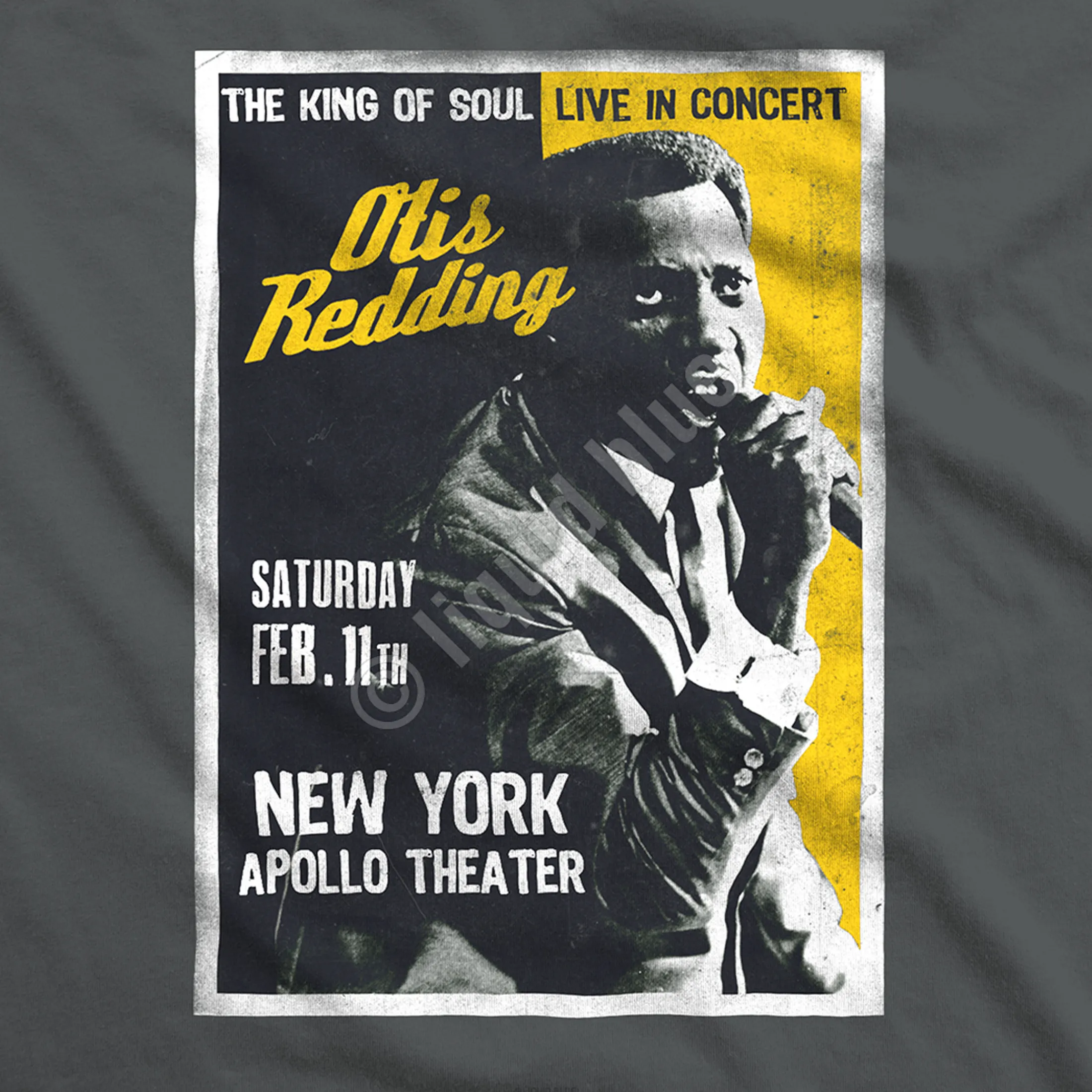 Discount Apollo Theatre Grey Athletic T-Shirt Athletic T-Shirt | Otis Redding