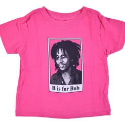 Hot B Is For Bob Toddler Pink T-Shirt Kids Toddler | Rastafari Art