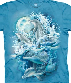 Online Bergsma Dolphins Classic Cotton T-Shirt T-Shirt | Aquatic