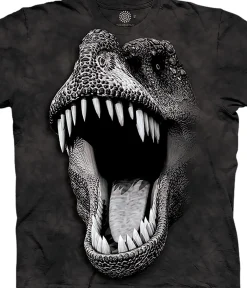 Hot Big Face® Glow Rex Classic Cotton T-Shirt T-Shirt | Dinosaurs