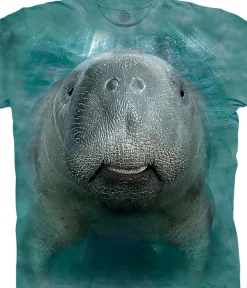 Discount Big Face® Manatee Classic Cotton T-Shirt T-Shirt | Aquatic