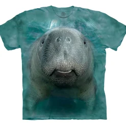 Discount Big Face® Manatee Classic Cotton T-Shirt T-Shirt | Aquatic