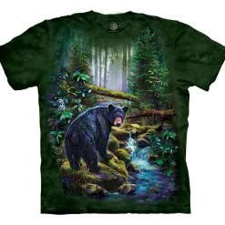 Best Black Bear Forest Classic Cotton T-Shirt T-Shirt
