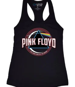 Hot Blue Prism Womens Black Racerback Tank Top T-Shirt Women Womens Tank Top | Pink Floyd