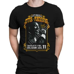 Fashion Charlotte Coliseum Black Athletic T-Shirt Athletic T-Shirt | Otis Redding