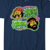 Outlet Cheech and Chong Transfer Navy T-Shirt T-Shirt | Cheech And Chong