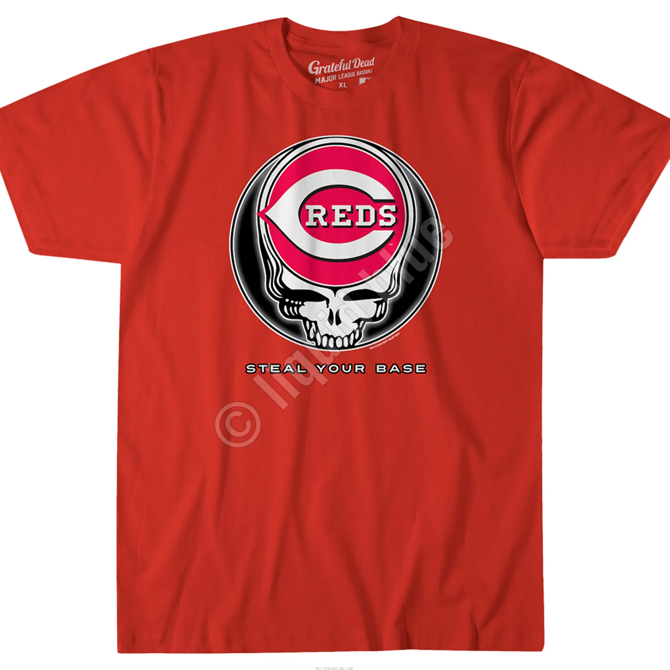 Hot Cincinnati Reds Steal Your Base Red Athletic T-Shirt Athletic T-Shirt | Cincinnati Reds