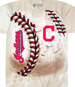 Clearance Cleveland Indians Hardball Tie-Dye T-Shirt T-Shirt | Cleveland Guardians