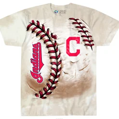 Clearance Cleveland Indians Hardball Tie-Dye T-Shirt T-Shirt | Cleveland Guardians