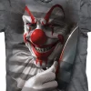 Online Clown Cut Classic Cotton T-Shirt T-Shirt | Halloween