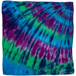 Discount Cool Spiral Streak Tie-Dye Bandana Bandanas | Liquid Blue