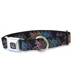 New Dancing Skeletons Dog Collar Sm Black Grateful Dead | Classic