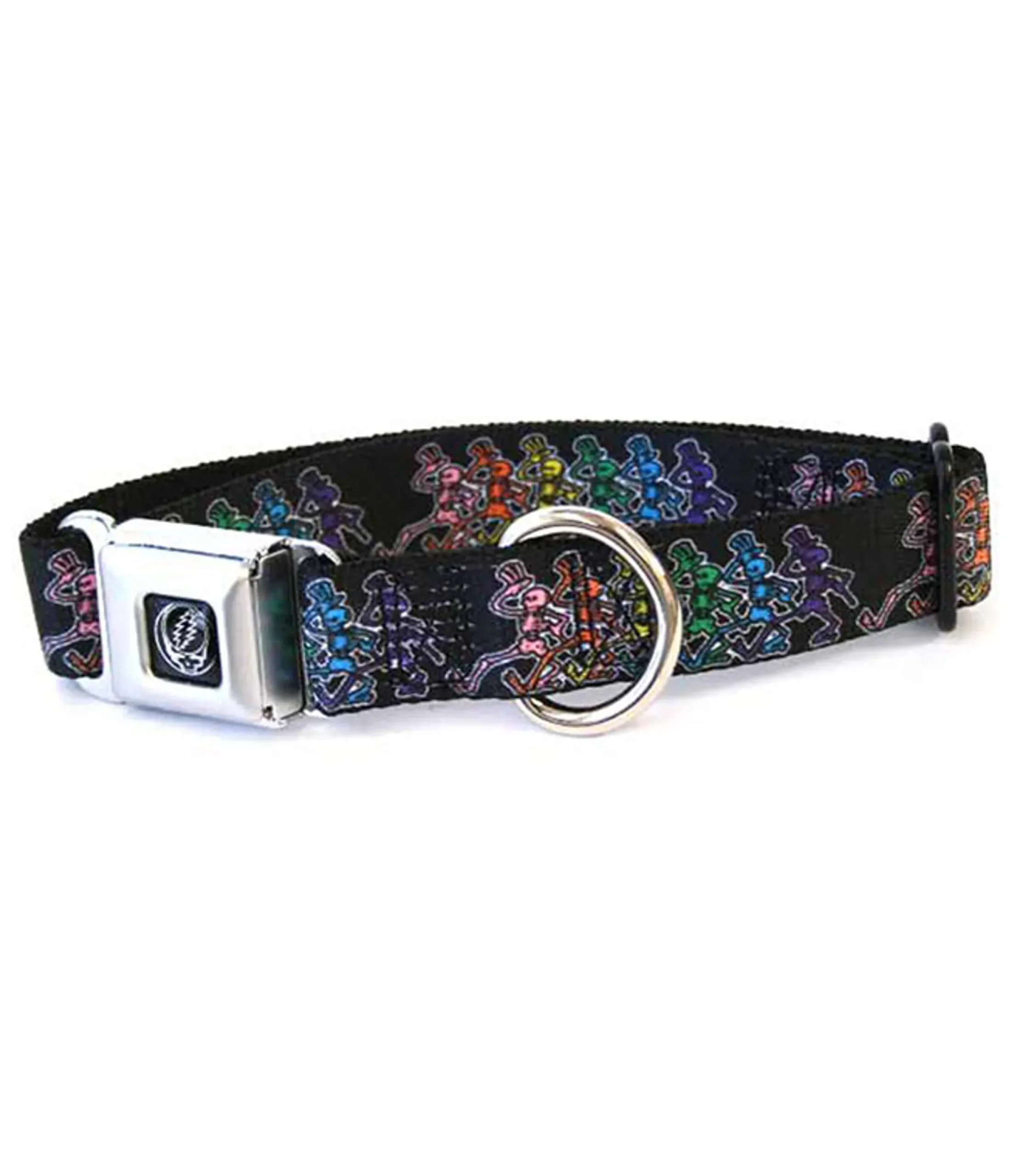 New Dancing Skeletons Dog Collar Sm Black Grateful Dead | Classic