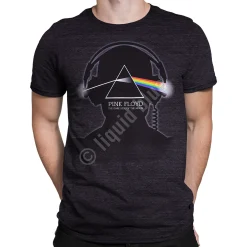 Fashion Dark Side Beats Dark Heather Tri-Blend T-Shirt Tri-Blend T-Shirt | Pink Floyd