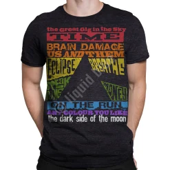 New Dark Side Tracks Dark Heather Tri-Blend T-Shirt Tri-Blend T-Shirt | Pink Floyd