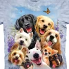 Clearance Dogs Selfie Classic Cotton T-Shirt T-Shirt | Selfies