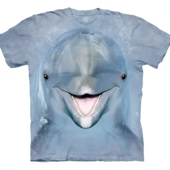 New Dolphin Face Classic Cotton T-Shirt T-Shirt | Aquatic