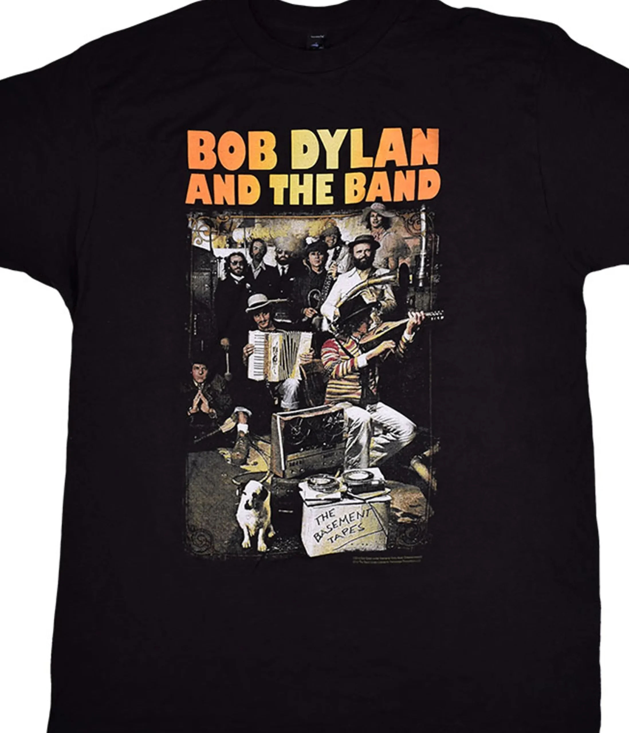 Fashion Dylan Basement Tapes Black T-Shirt T-Shirt | Bob Dylan