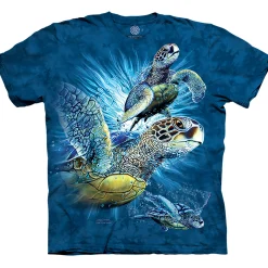 Online Find 9 Sea Turtles Classic Cotton T-Shirt T-Shirt | Aquatic