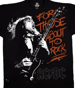 Outlet For Those About To Rock Black T-Shirt T-Shirt | Ac-Dc
