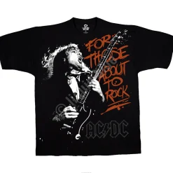 Outlet For Those About To Rock Black T-Shirt T-Shirt | Ac-Dc