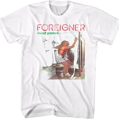 New Foreigner Head Games White T-Shirt T-Shirt T-Shirt | Foreigner