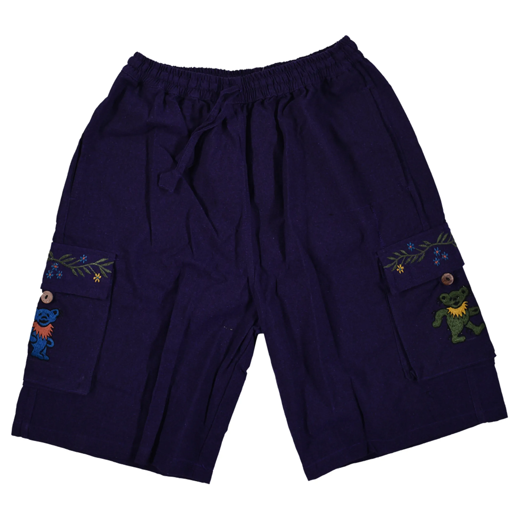New GD Bear Flower Cargo Shorts Shorts | Grateful Dead