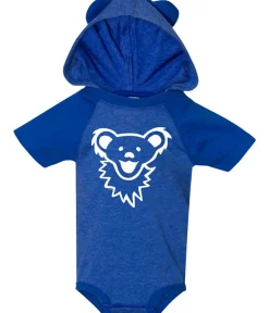 Fashion GD Bearface Hooded Blue Onesie Kids Onesies | Grateful Dead