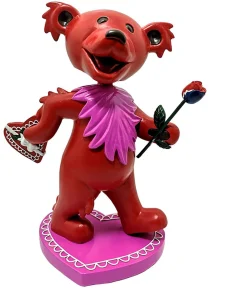 Hot GD Bobblehead Dancing Love Bear Red Grateful Dead