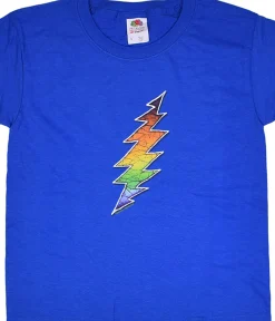 New GD Bolt Youth Blue T-Shirt Kids Youth | Grateful Dead
