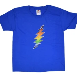 New GD Bolt Youth Blue T-Shirt Kids Youth | Grateful Dead