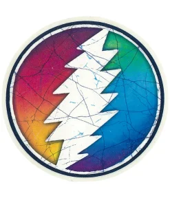 Best GD Circle Bolt Mini Sticker Grateful Dead | Classic