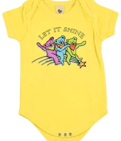 Outlet GD Let it Shine Yellow Onesie Kids Onesies | Grateful Dead