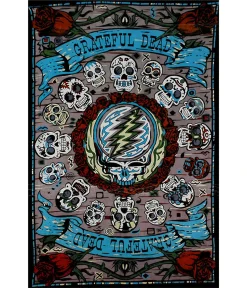 Clearance GD Mexicali Skulls Tapestry Grateful Dead | Classic