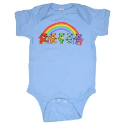 Discount GD Rainbow Bears Blue Onesie Kids Onesies | Grateful Dead