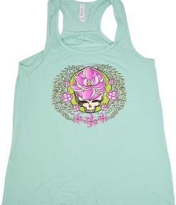 Fashion GD Sugar Magnolia Green Flowy Womens Racerback Tank Top T-Shirt Women Womens Tank Top | Grateful Dead