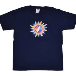 Clearance GD Sunshine Lightning Navy Youth T-Shirt Kids Youth | Grateful Dead