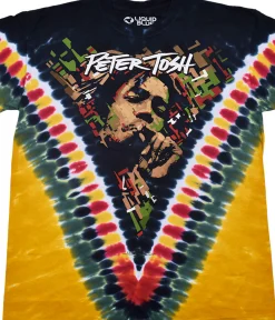 Online Golden V Tie-Dye T-Shirt T-Shirt | Peter Tosh