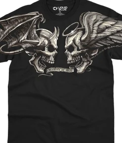 Online Good And Evil Black T-Shirt T-Shirt | Halloween