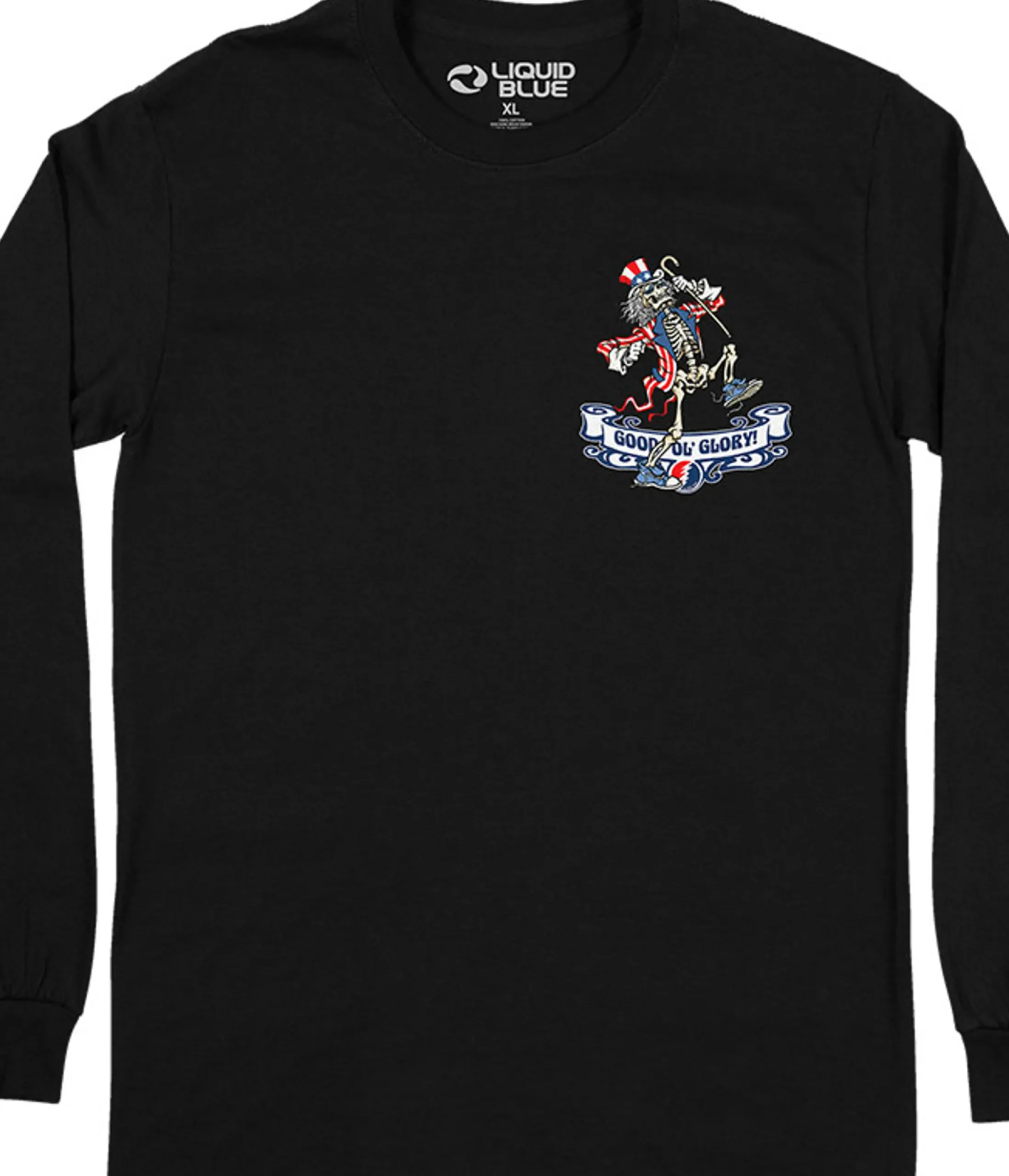 Fashion Good Ol Glory Chest Long Sleeve T-Shirt Long Sleeve | Grateful Dead