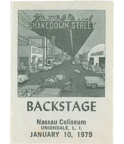 Fashion Grateful Dead 1979 01-10 Backstage Pass Grateful Dead