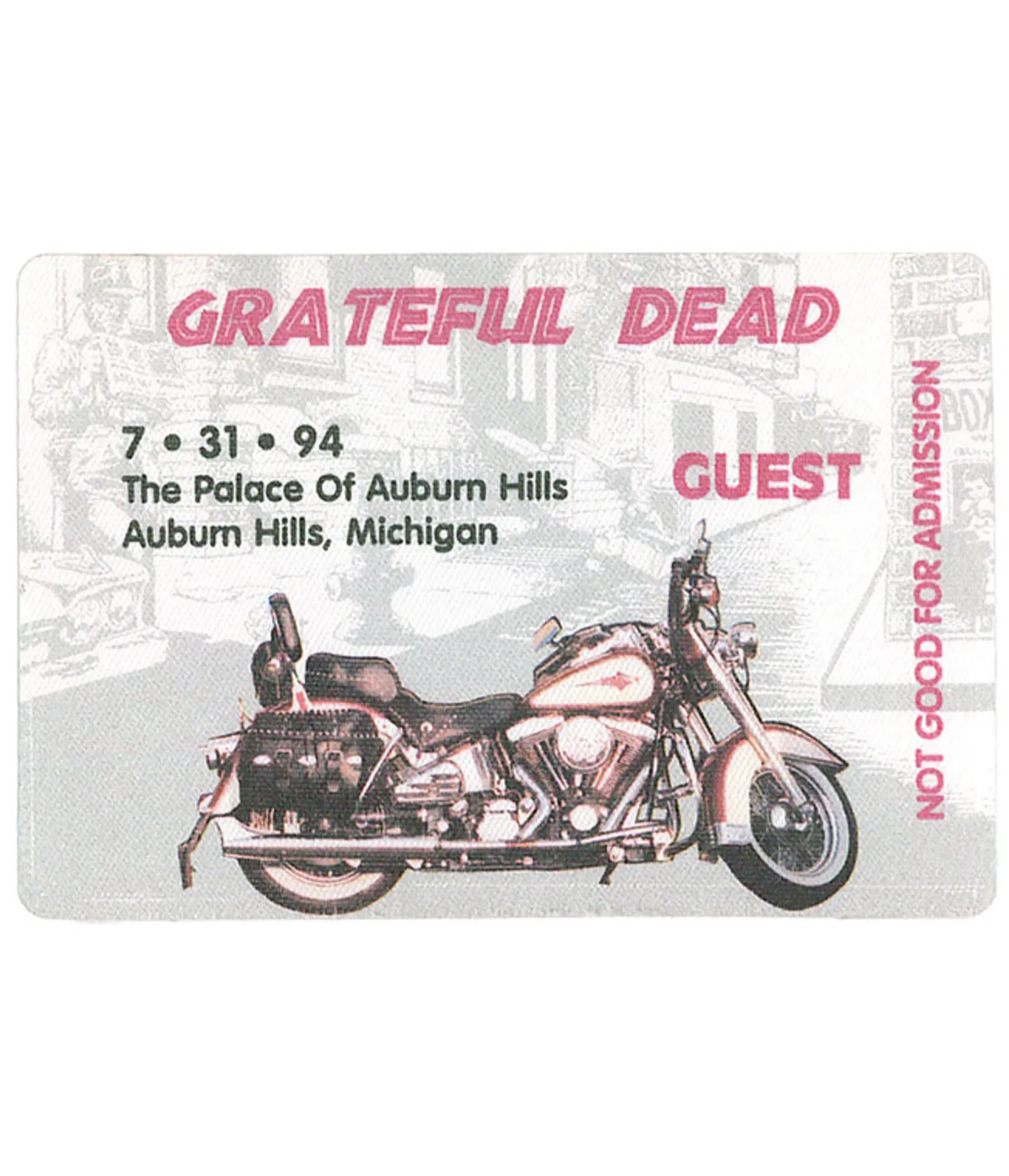 Best Grateful Dead 1994 07-31 Backstage Pass Grateful Dead