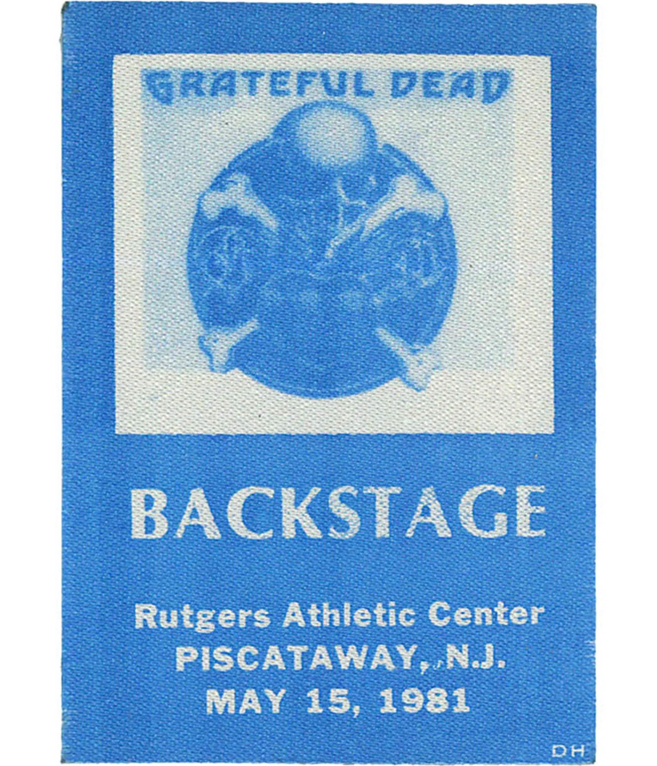 Clearance Grateful Dead 1981 05-15 Backstage Pass Grateful Dead